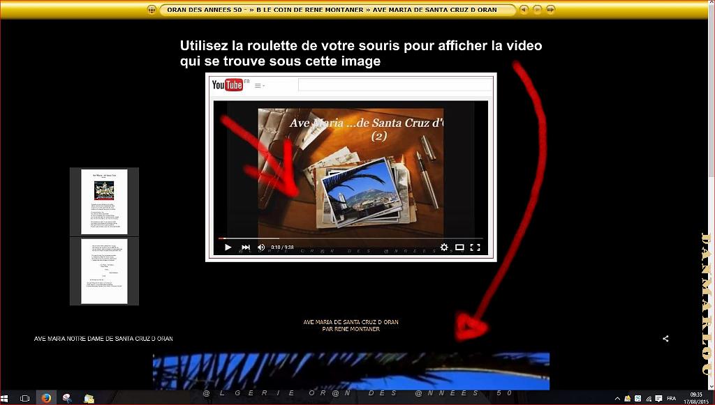 VIDEO AVE MARIA DE SANTA CRUZ D ORAN.JPG